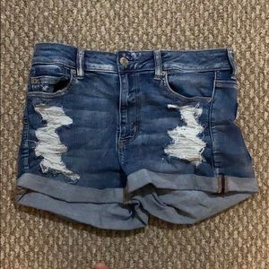American Eagle High Waisted Jean Shorts